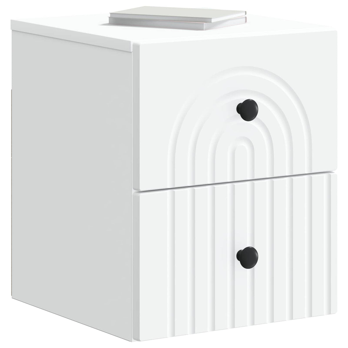 Wall-Mounted Bedside Cabinet White 33 x 34.5 x 40 cm