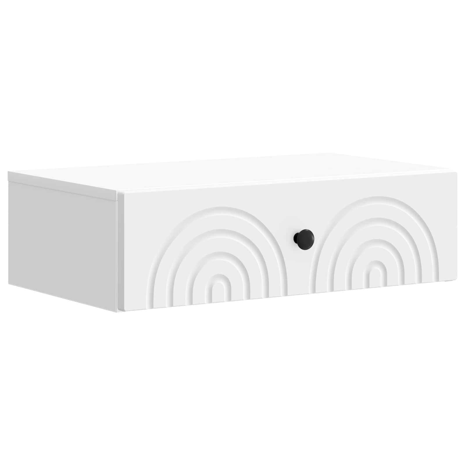Wall-Mounted Side Table White 59 x 34.5 x 17 cm Engineered Wood