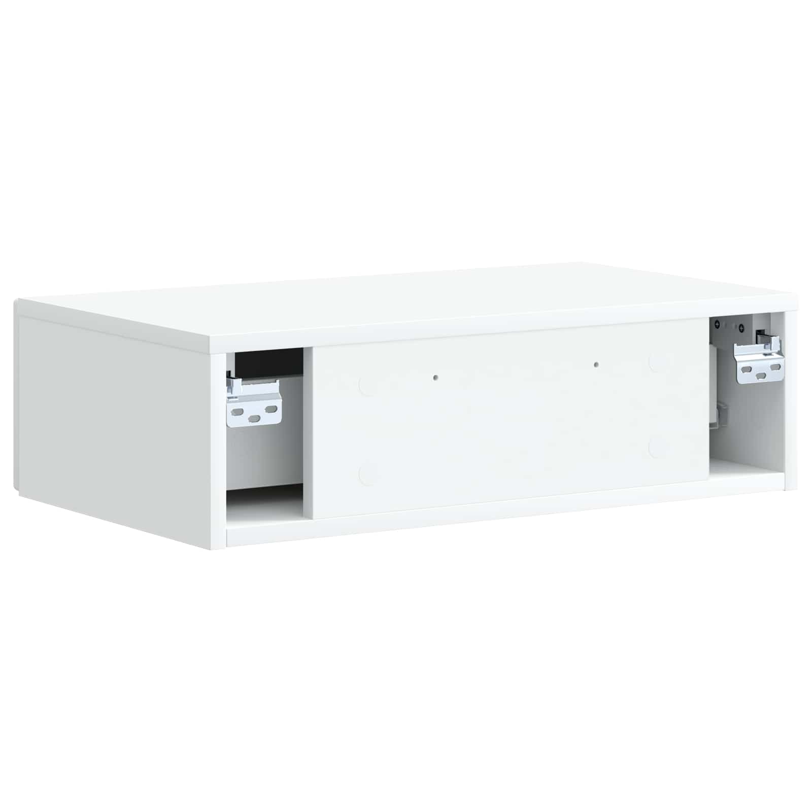 Wall-Mounted Side Table White 59 x 34.5 x 17 cm Engineered Wood