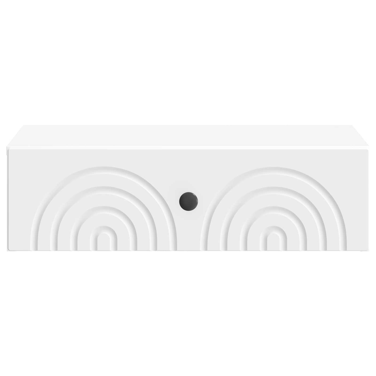Wall-Mounted Side Table White 59 x 34.5 x 17 cm Engineered Wood