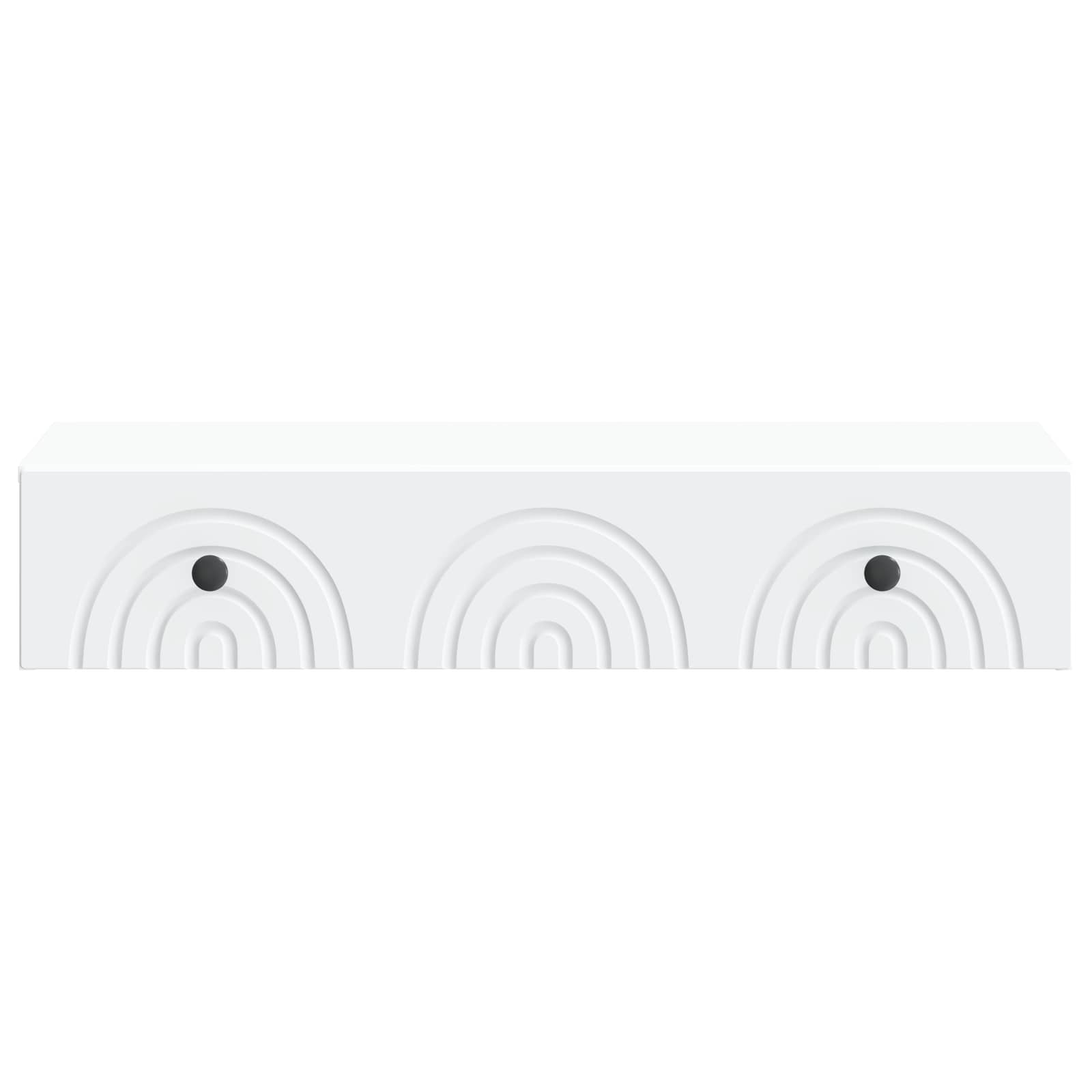 Wall-Mounted Side Table Wall-mounted White 87.5 x 34.5 x 17 cm