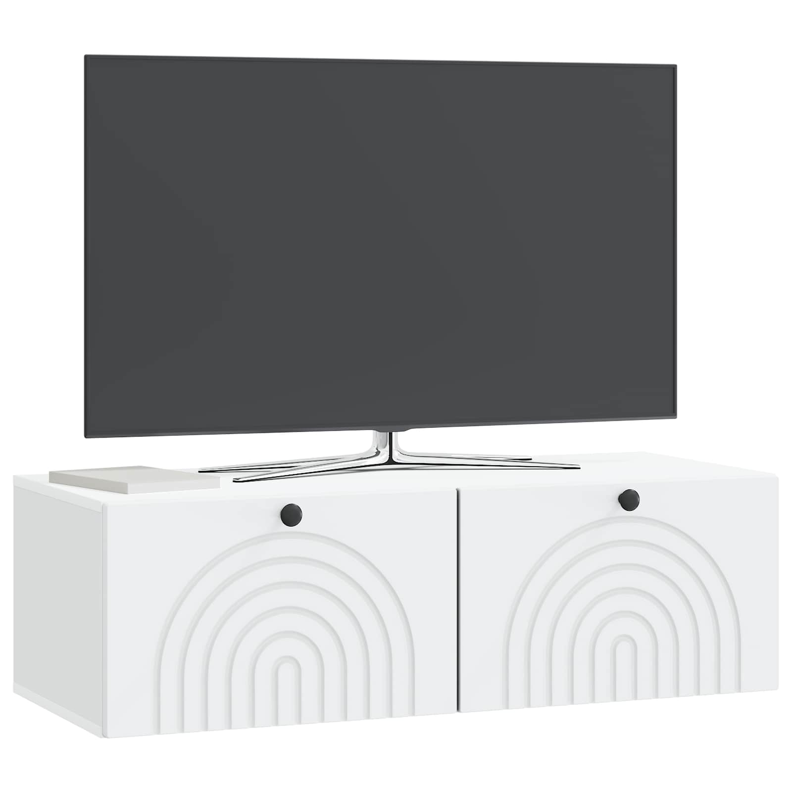 Wall-Mounted TV Cabinet White 99 x 41 x 30 cm Engineered Wood