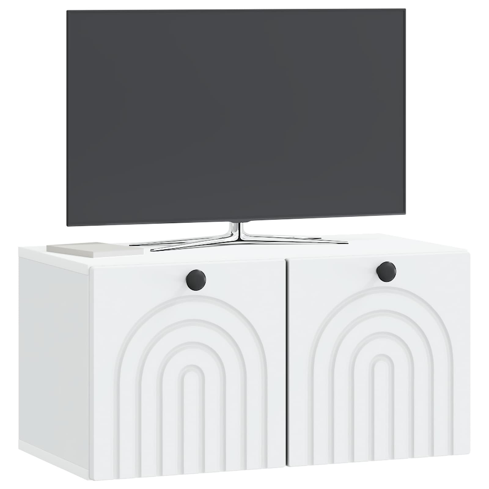 Wall-Mounted TV Cabinet White 59.5 x 31 x 30 cm Engineered Wood