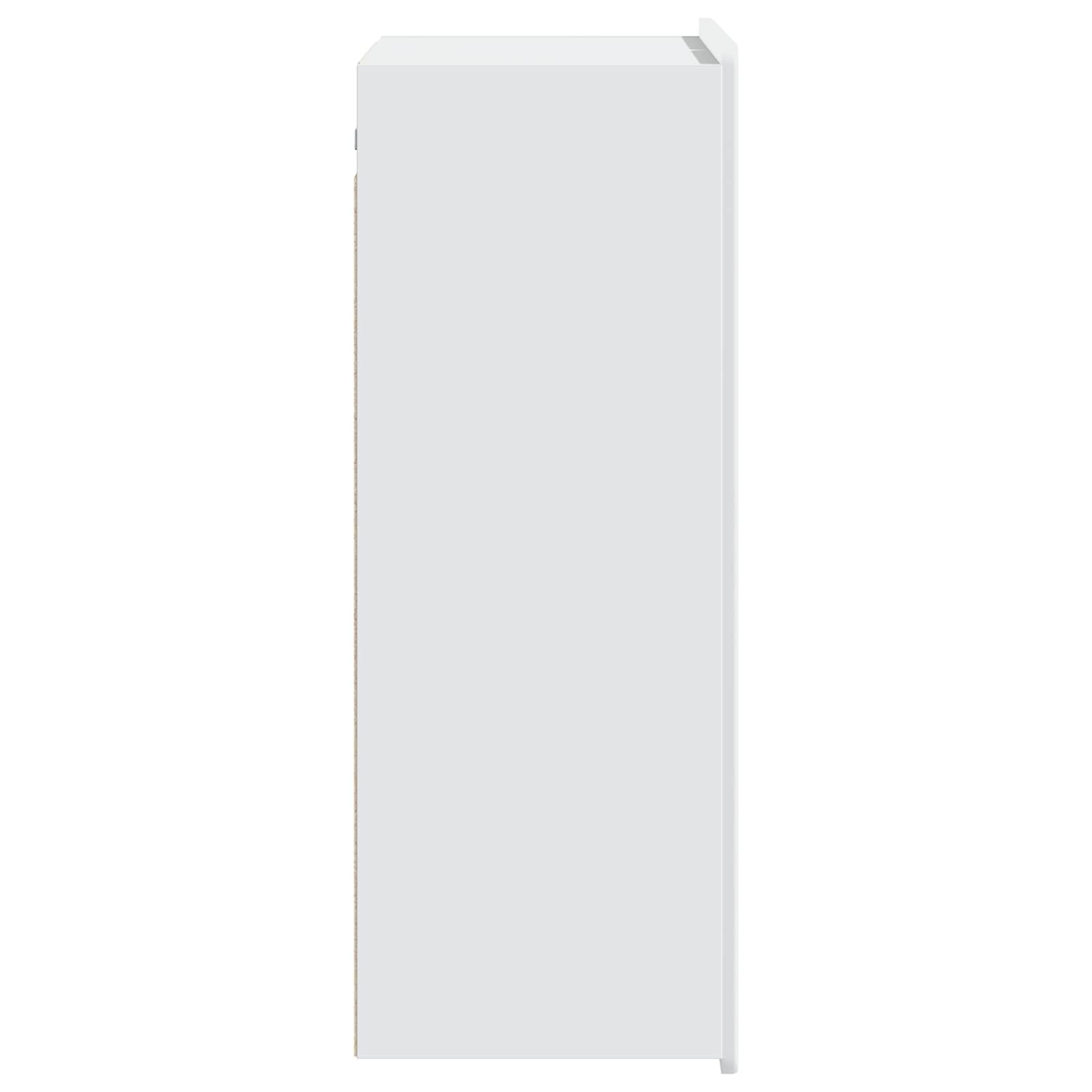 Wall-Mounted Cabinet White 66 x 34.5 x 92 cm Engineered Wood