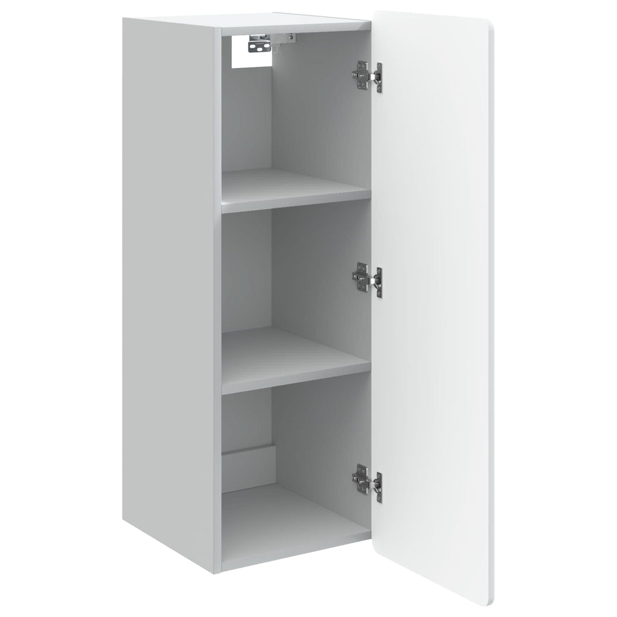 Wall-Mounted Cabinet White 33 x 34.5 x 94 cm Engineered Wood
