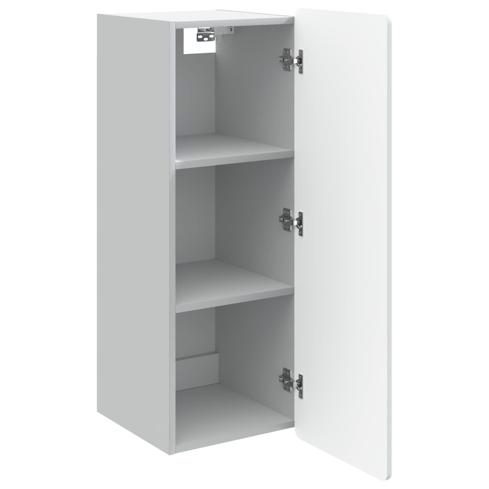 Wall-Mounted Cabinet White 33 x 34.5 x 94 cm Engineered Wood