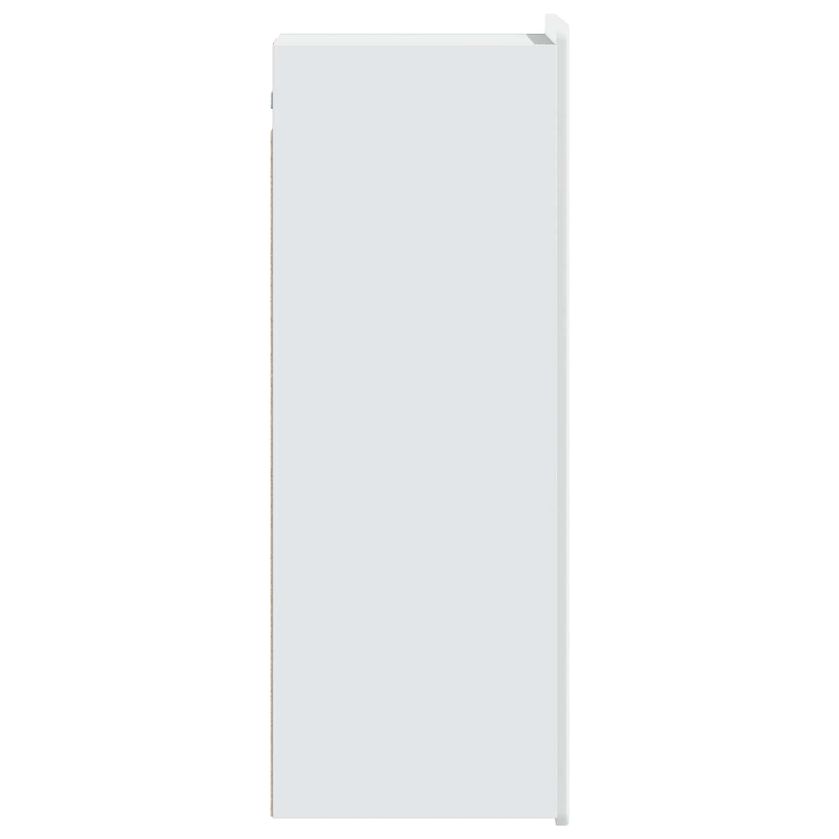 Wall-Mounted Cabinet White 33 x 34.5 x 94 cm Engineered Wood
