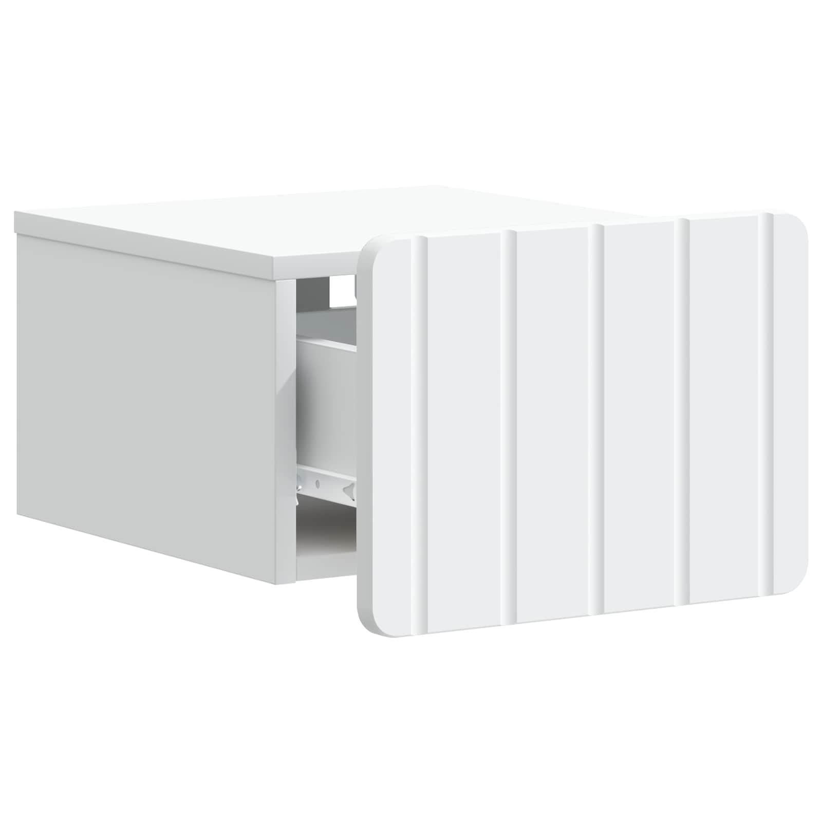 Wall-Mounted Bedside Cabinet White 33 x 34.5 x 24 cm