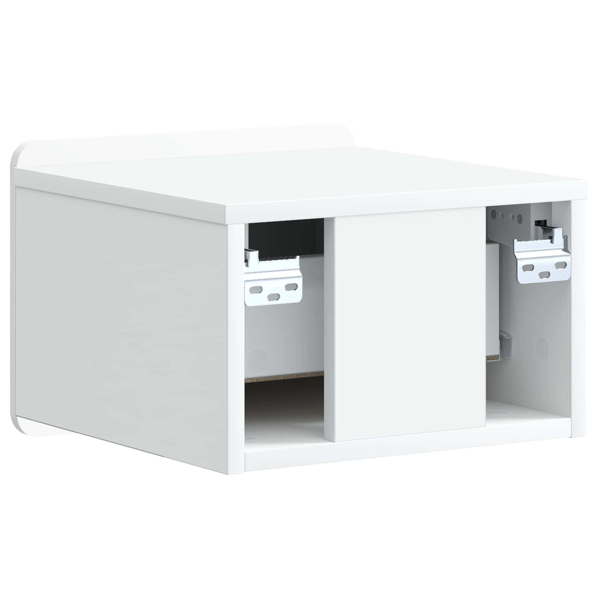 Wall-Mounted Bedside Cabinet White 33 x 34.5 x 24 cm