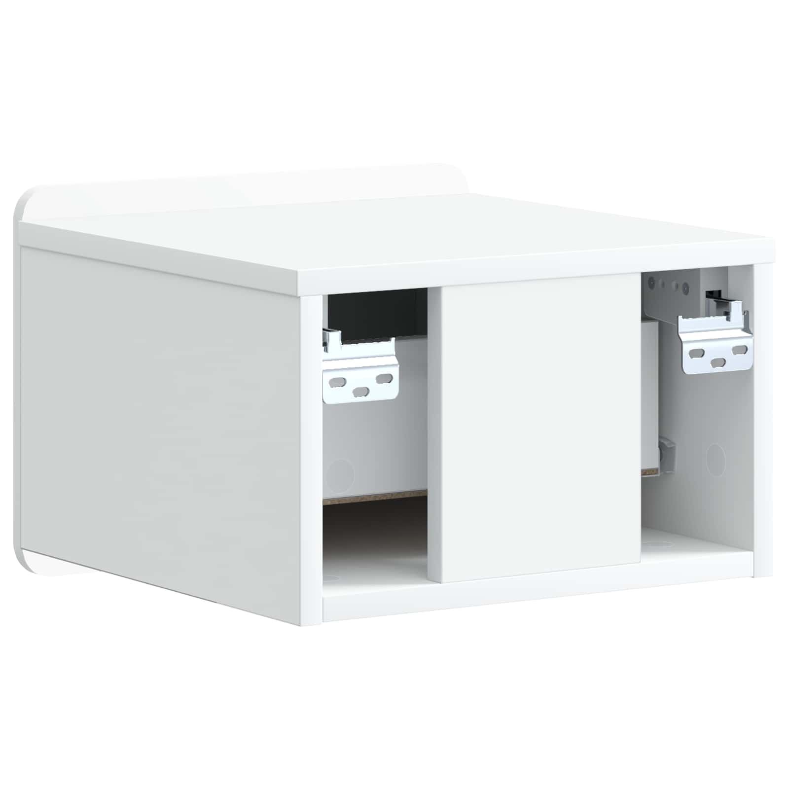 Wall-Mounted Bedside Cabinet White 33 x 34.5 x 24 cm