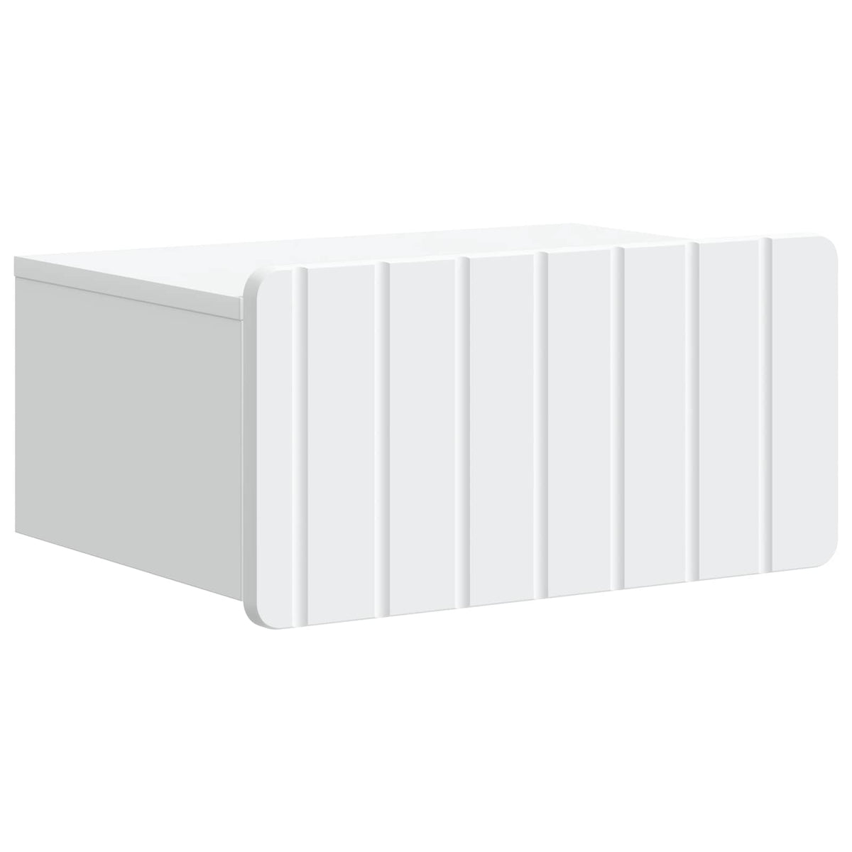 Wall-Mounted Bedside Cabinet White 49 x 34.5 x 24 cm