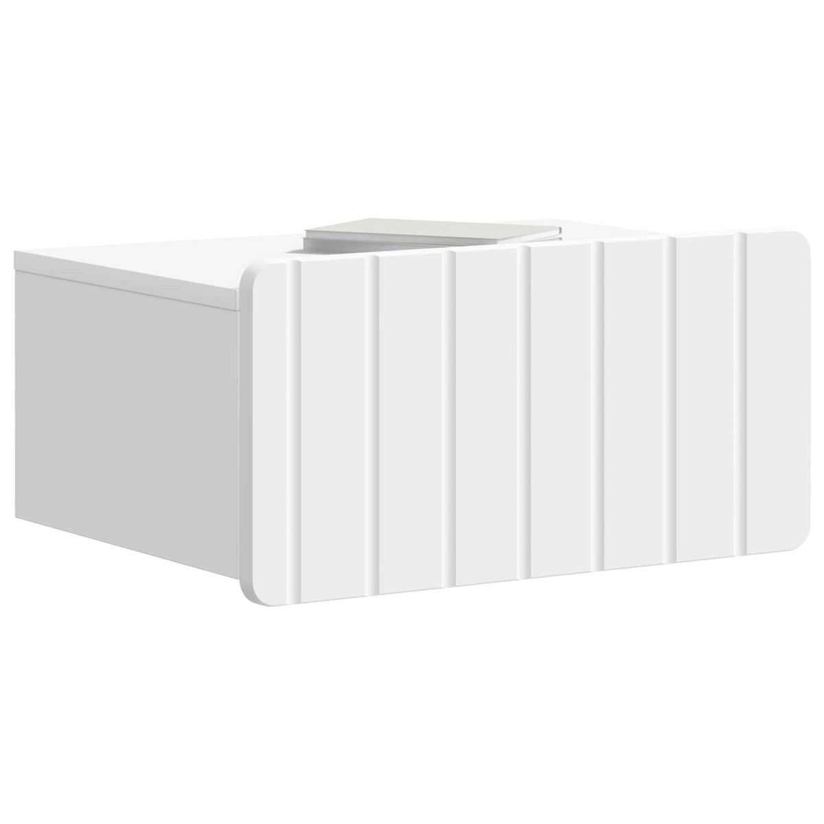 Wall-Mounted Bedside Cabinet White 49 x 34.5 x 24 cm