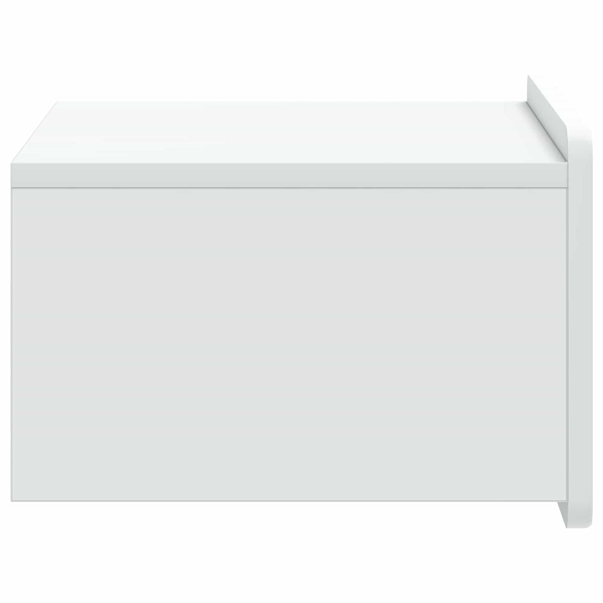 Wall-Mounted Bedside Cabinet White 49 x 34.5 x 24 cm