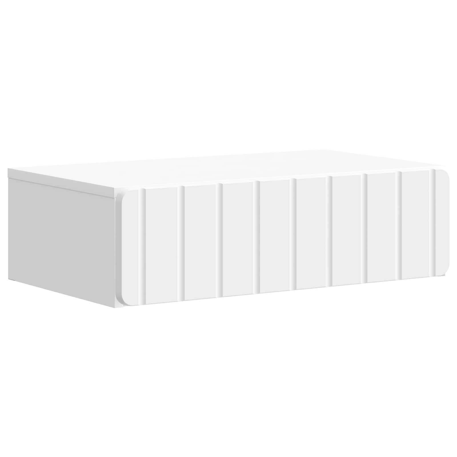 Wall-Mounted Side Table White 59 x 34.5 x 17 cm Engineered Wood
