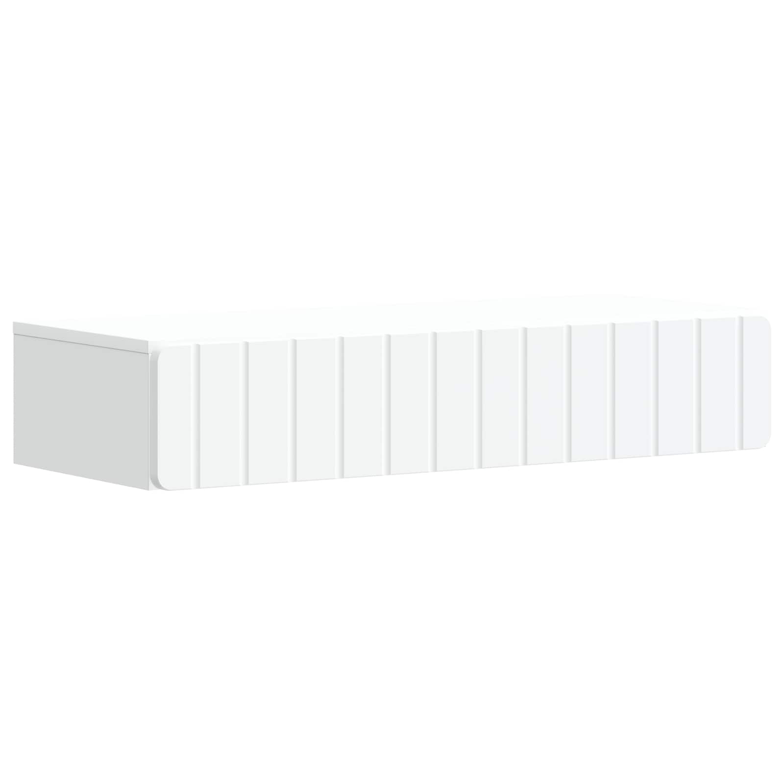 Wall-Mounted Side Table Wall-mounted White 87.5 x 34.5 x 17 cm