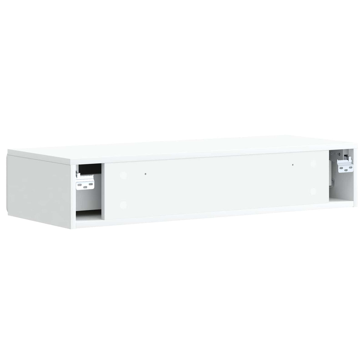 Wall-Mounted Side Table Wall-mounted White 87.5 x 34.5 x 17 cm