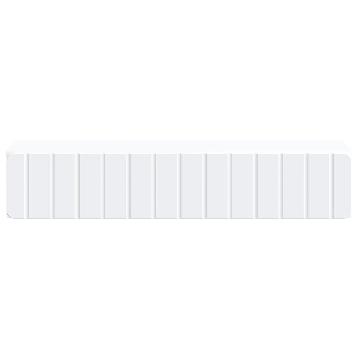Wall-Mounted Side Table Wall-mounted White 87.5 x 34.5 x 17 cm