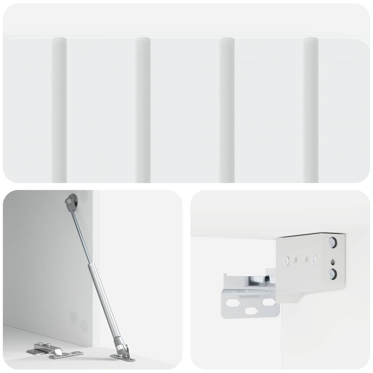 Wall-Mounted TV Cabinet White 59.5 x 41 x 30 cm Engineered Wood