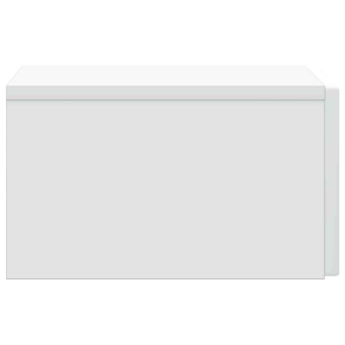 Wall-Mounted Bedside Cabinet White 33 x 34.5 x 20 cm