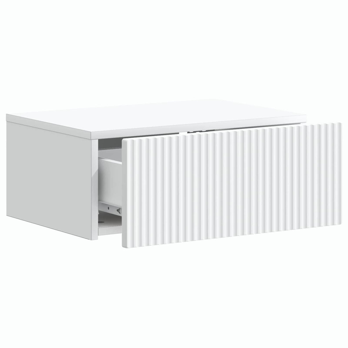 Wall-Mounted Bedside Cabinet White 49 x 34.5 x 20 cm