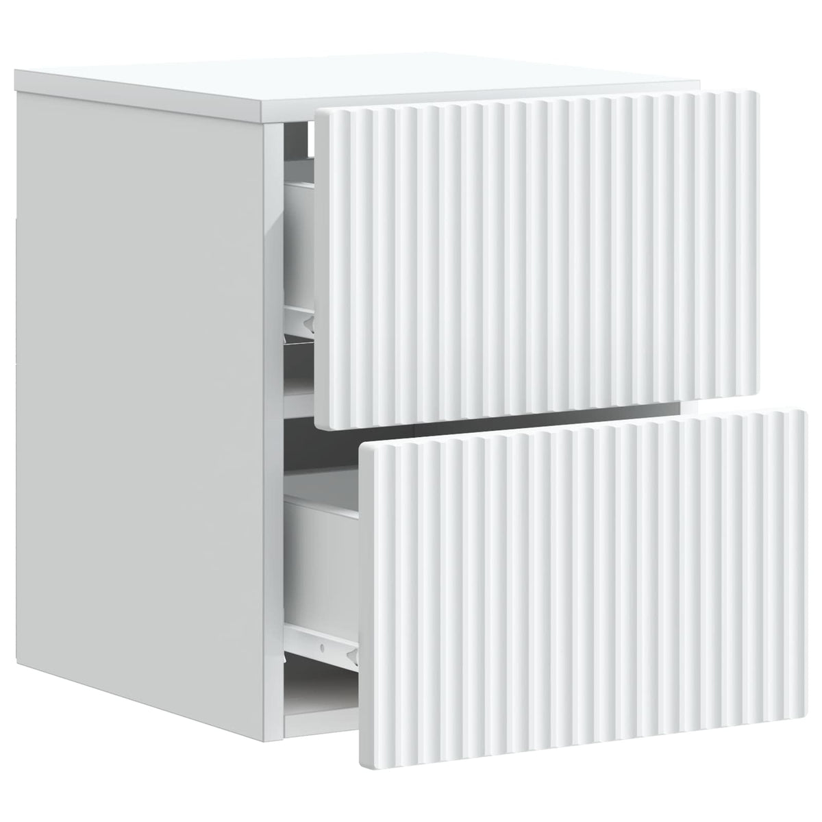 Wall-Mounted Bedside Cabinet White 33 x 34.5 x 40 cm