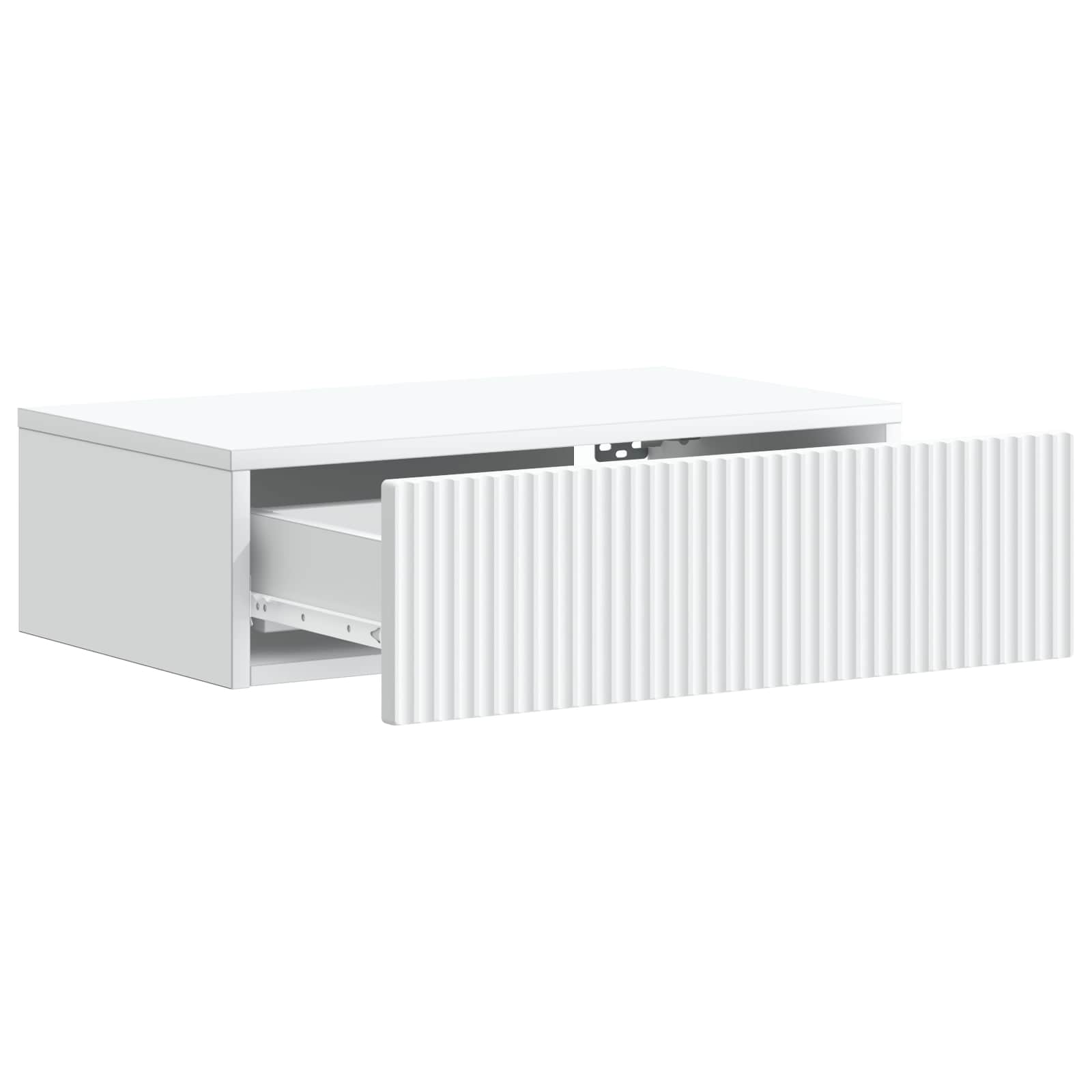 Wall-Mounted Side Table White 59 x 34.5 x 17 cm Engineered Wood