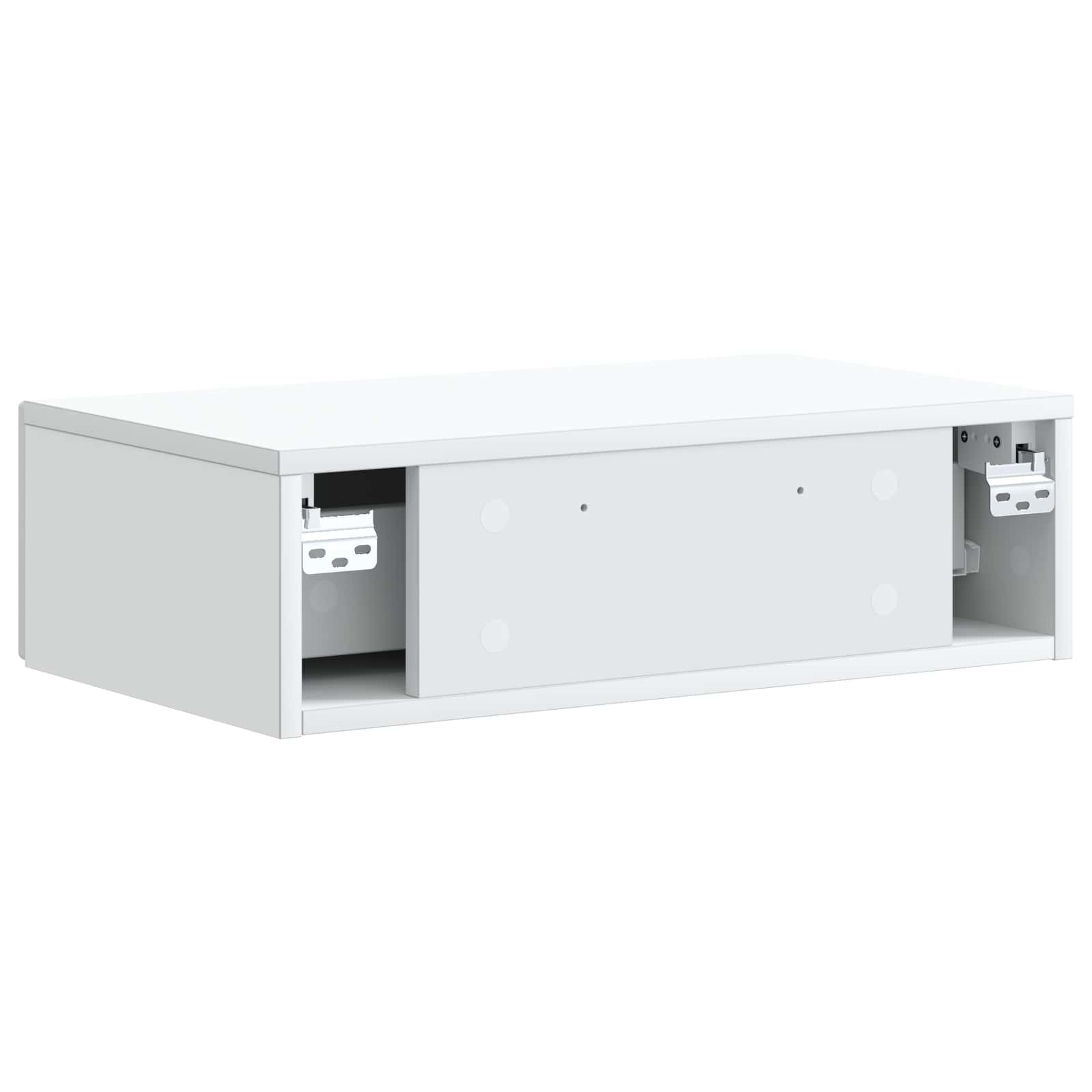 Wall-Mounted Side Table White 59 x 34.5 x 17 cm Engineered Wood