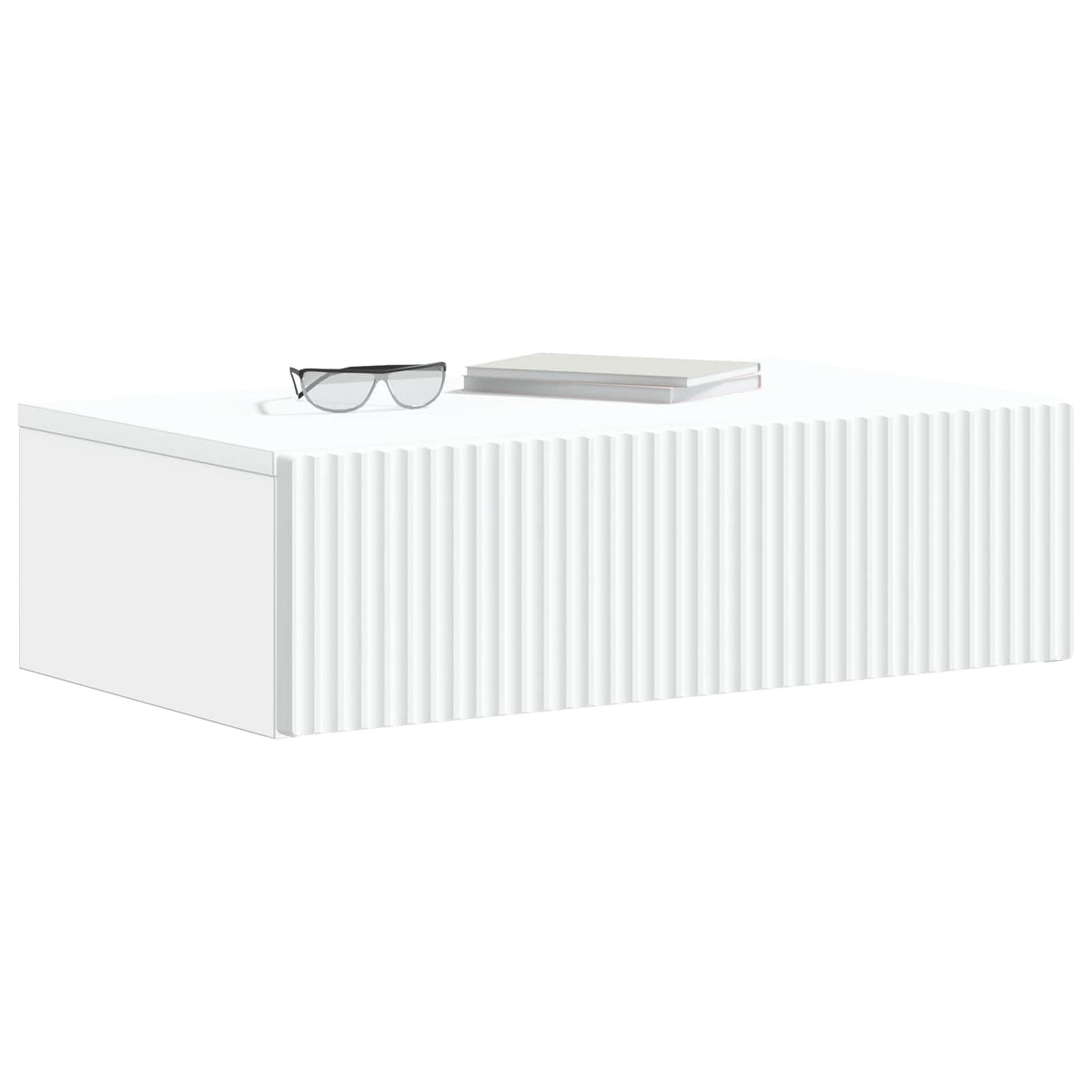 Wall-Mounted Side Table White 59 x 34.5 x 17 cm Engineered Wood