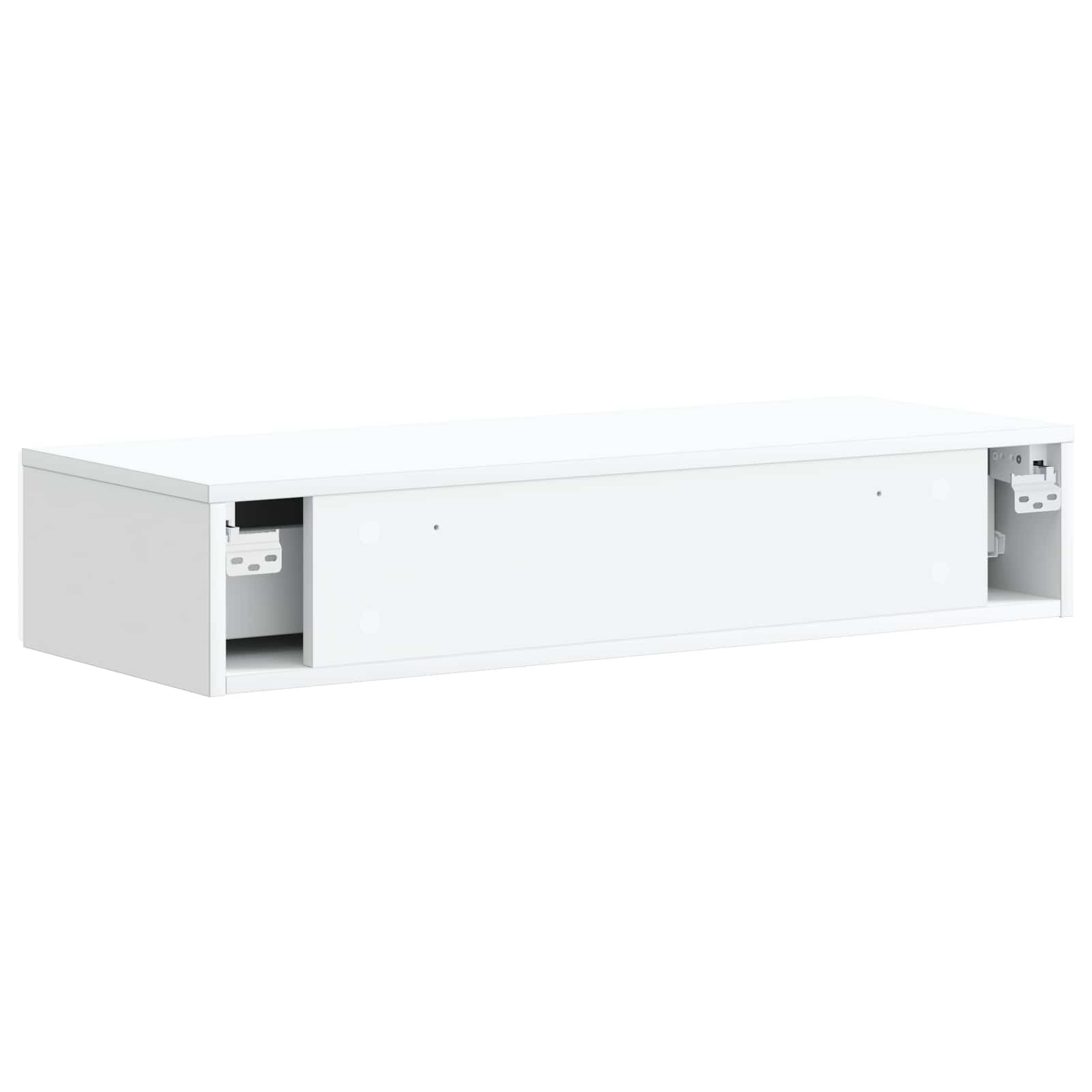 Wall-Mounted Side Table Wall-mounted White 87.5 x 34.5 x 17 cm