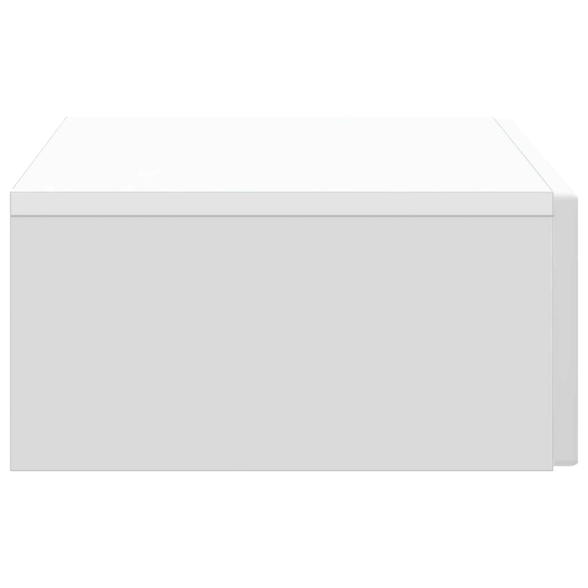 Wall-Mounted Side Table Wall-mounted White 87.5 x 34.5 x 17 cm