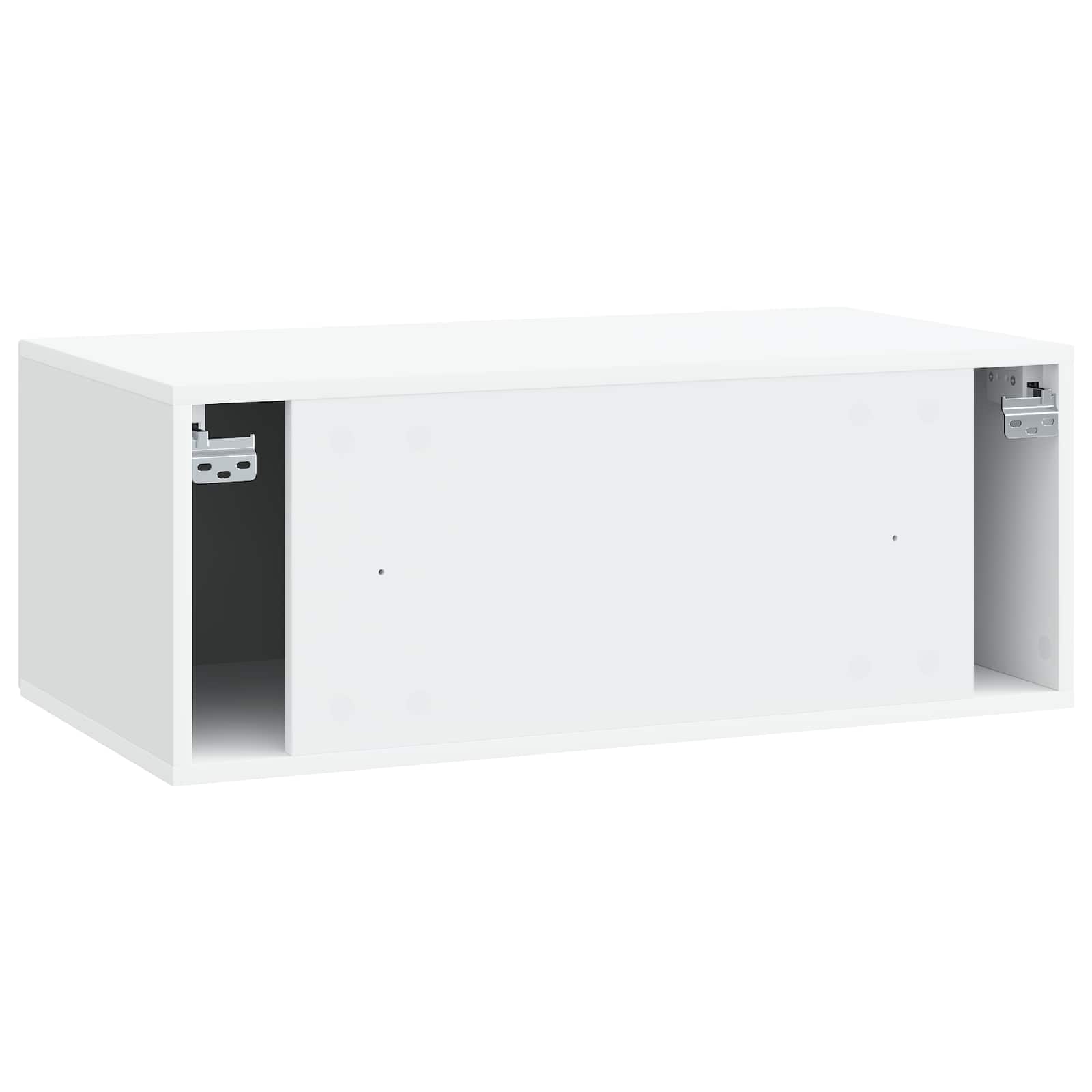 Wall-Mounted TV Cabinet White 78.5 x 41 x 30 cm Engineered Wood