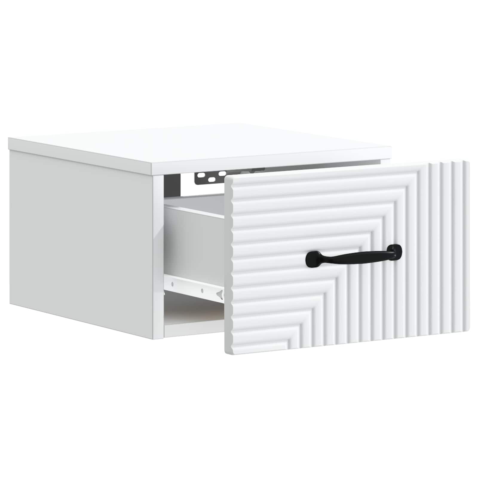 Wall-Mounted Bedside Cabinet White 34.5 x 33 x 20 cm