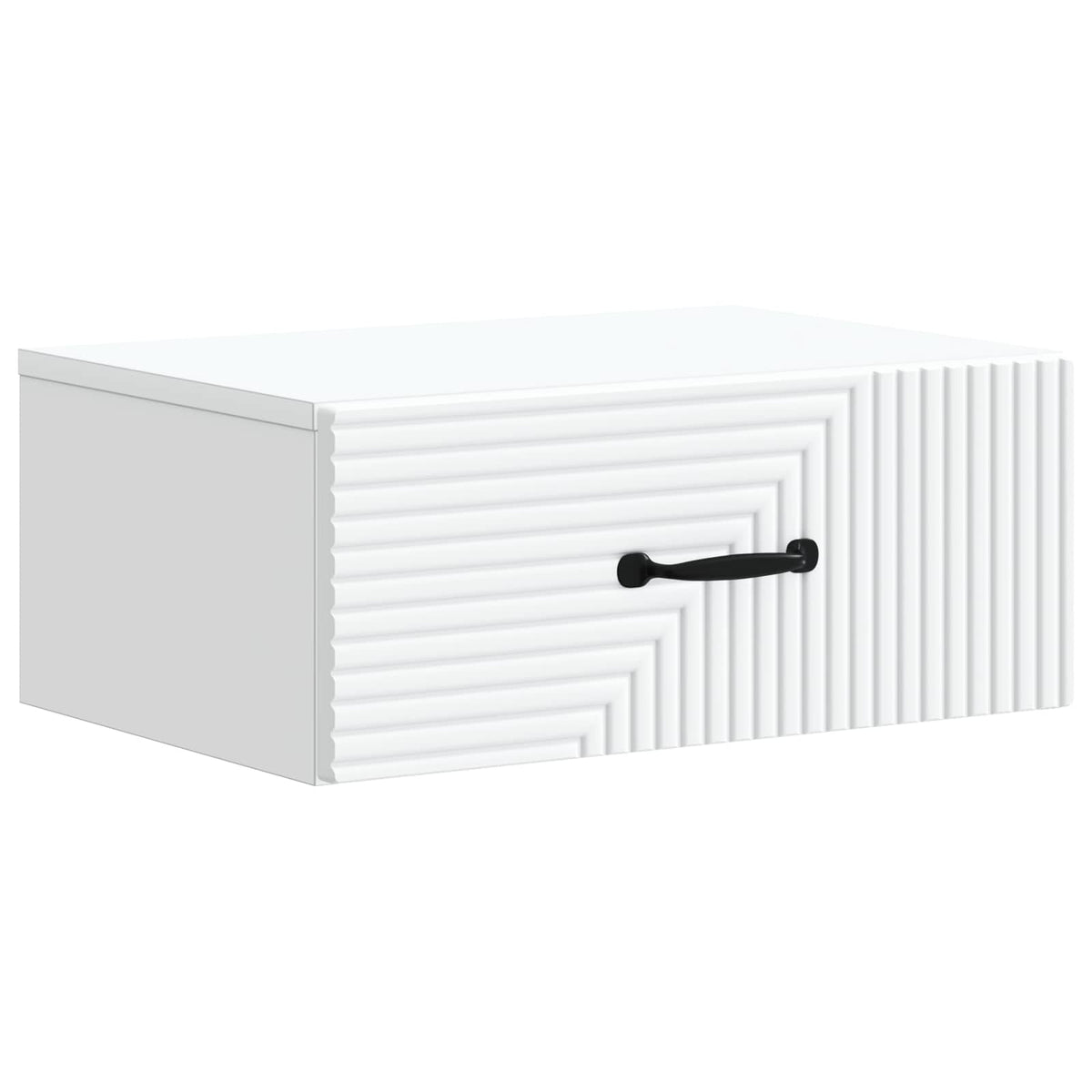 Wall-Mounted Bedside Cabinet White 49 x 34.5 x 20 cm