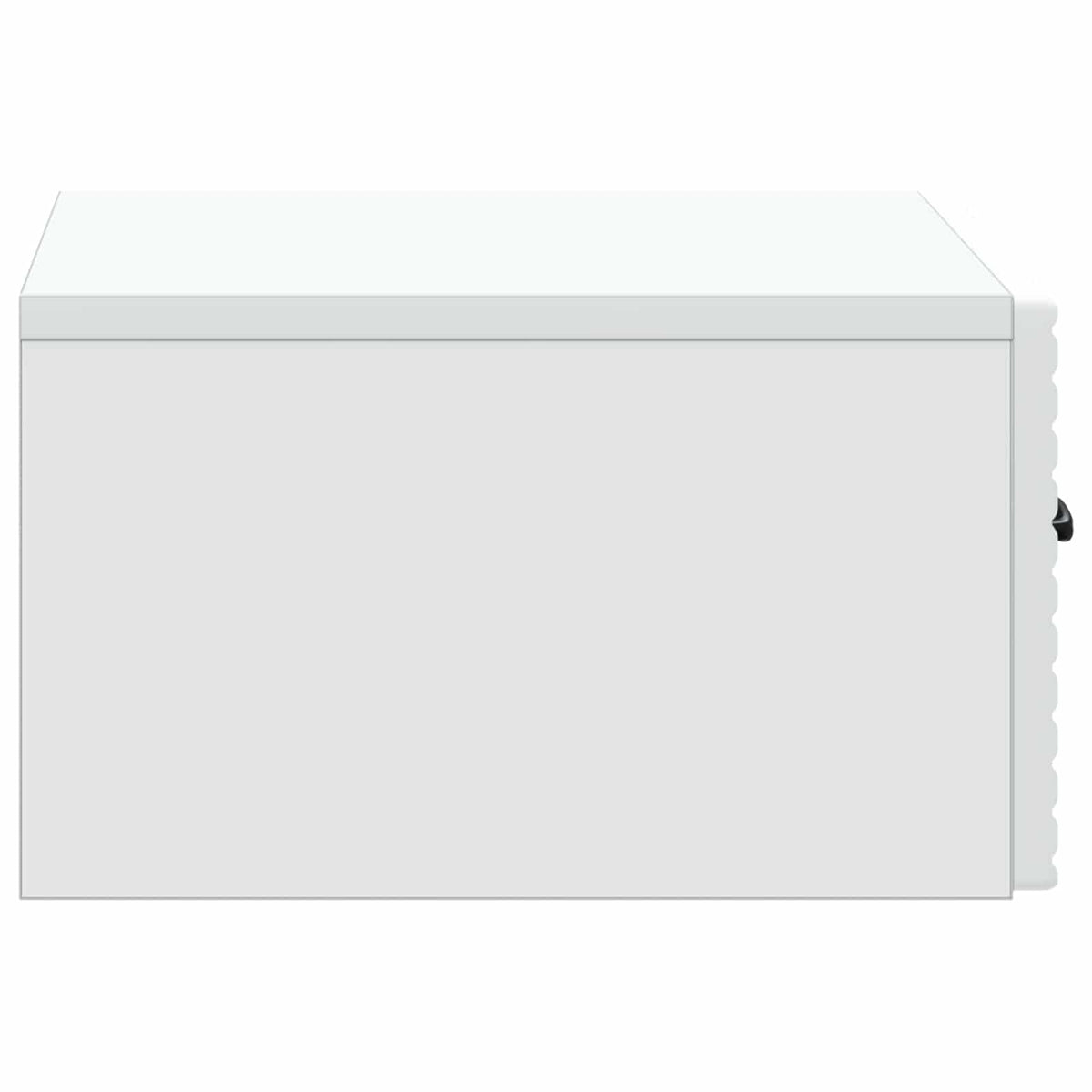 Wall-Mounted Bedside Cabinet White 49 x 34.5 x 20 cm