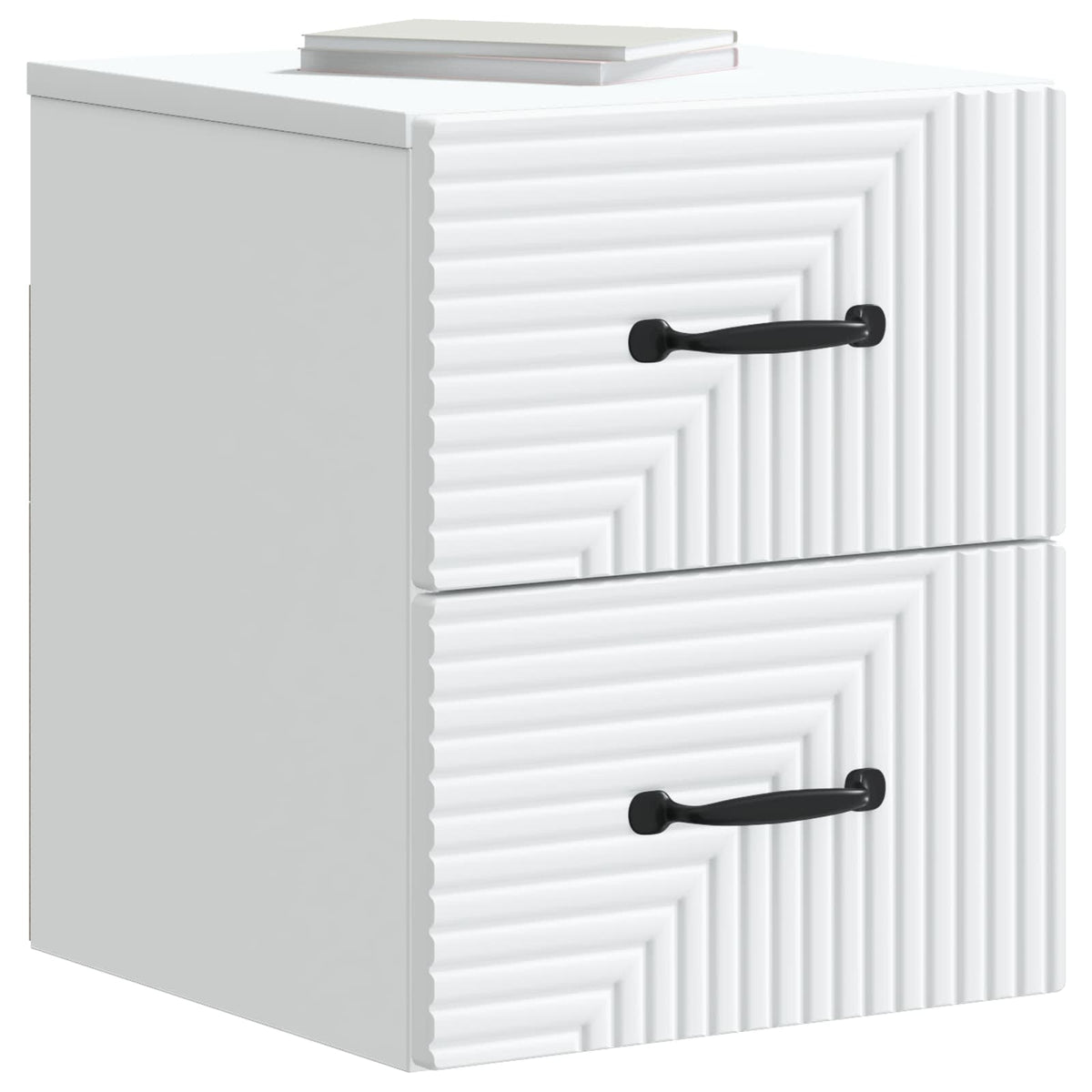 Wall-Mounted Bedside Cabinet White 34.5 x 33 x 40 cm