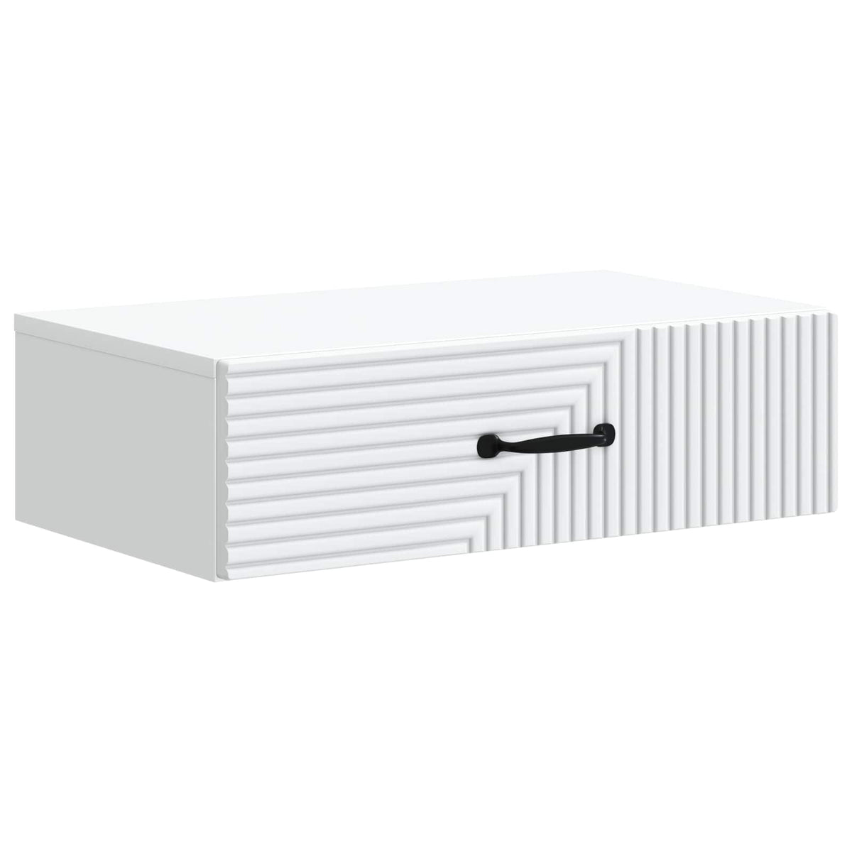 Wall-Mounted Side Table White 59 x 34.5 x 17 cm Engineered Wood