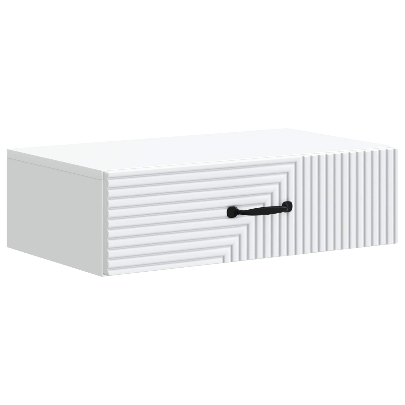 Wall-Mounted Side Table White 59 x 34.5 x 17 cm Engineered Wood