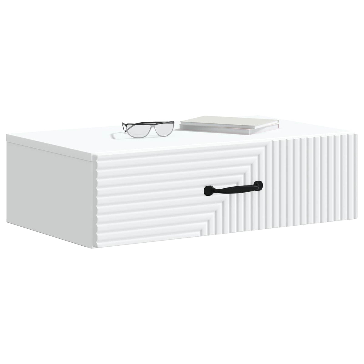 Wall-Mounted Side Table White 59 x 34.5 x 17 cm Engineered Wood