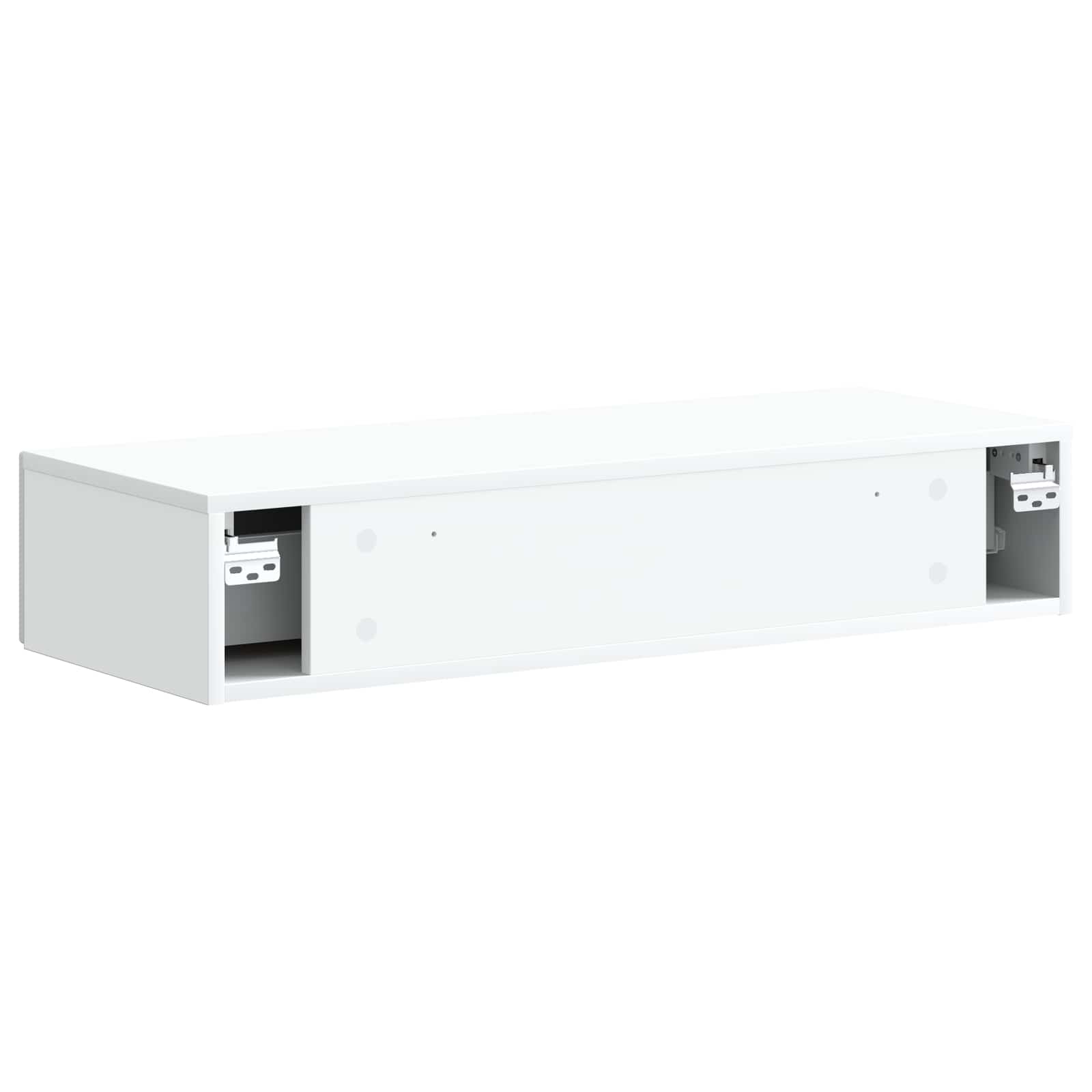 Wall-Mounted Side Table Wall-mounted White 87.5 x 34.5 x 17 cm