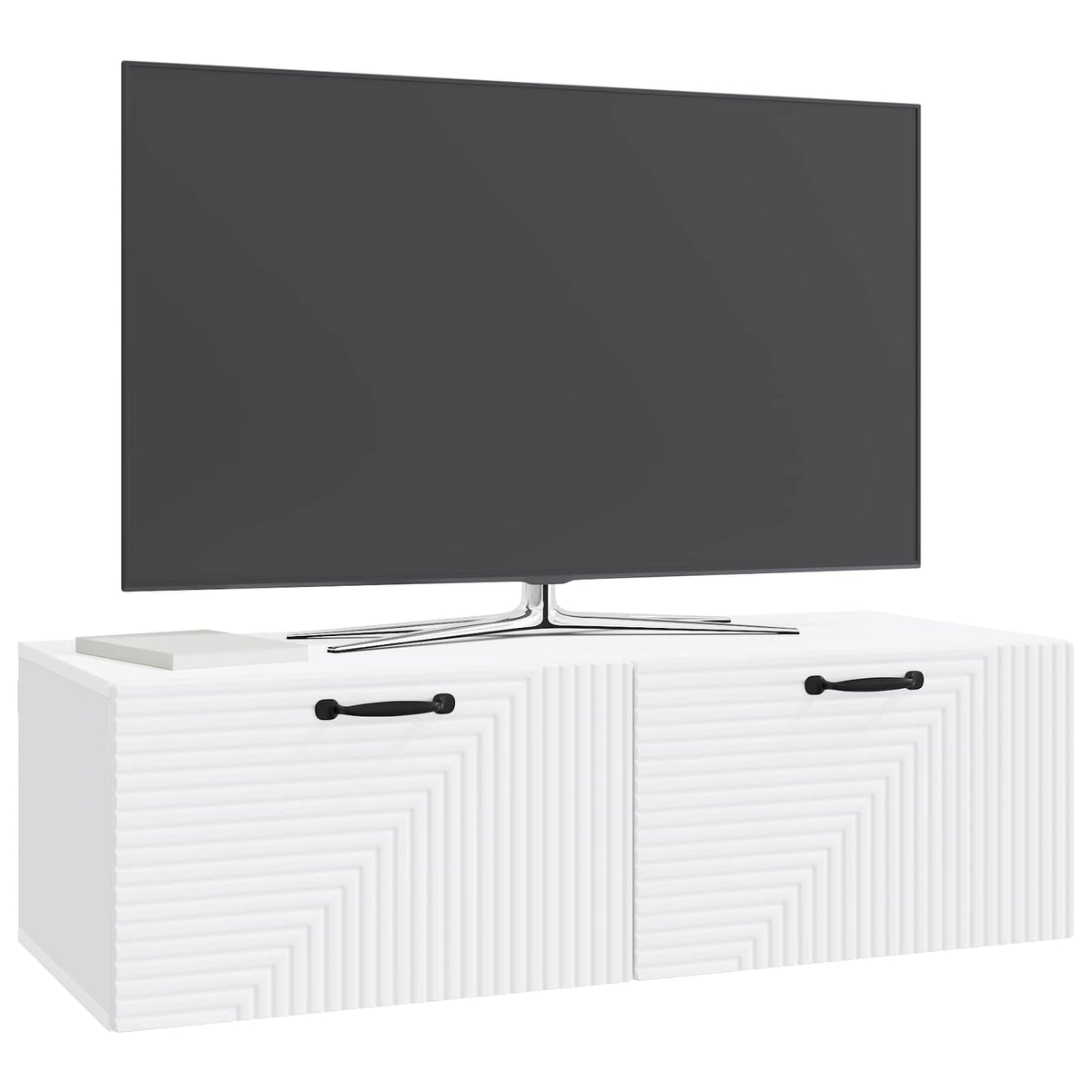 Wall-Mounted TV Cabinet White 98 x 41 x 30 cm Engineered Wood