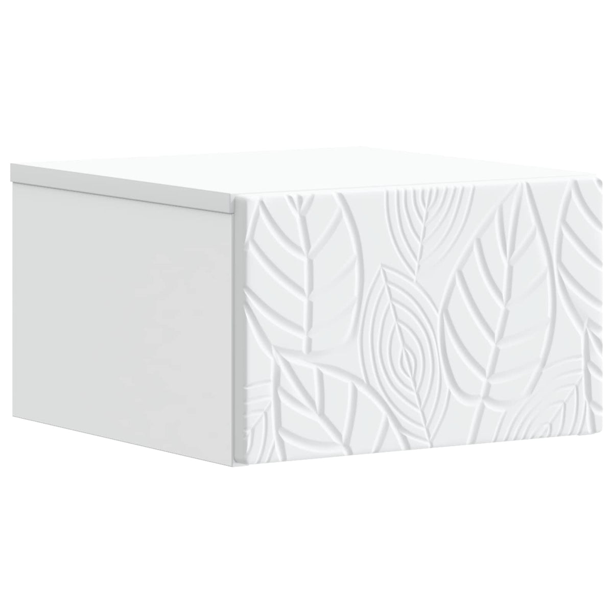 Wall-Mounted Bedside Cabinet White 49 x 34.5 x 20 cm