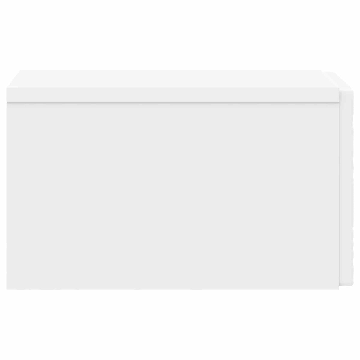 Wall-Mounted Bedside Cabinet White 49 x 34.5 x 20 cm