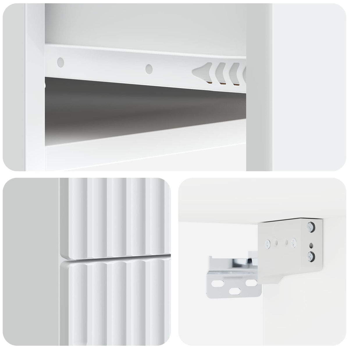 Wall-Mounted Bedside Cabinet White 34.5 x 33 x 40 cm