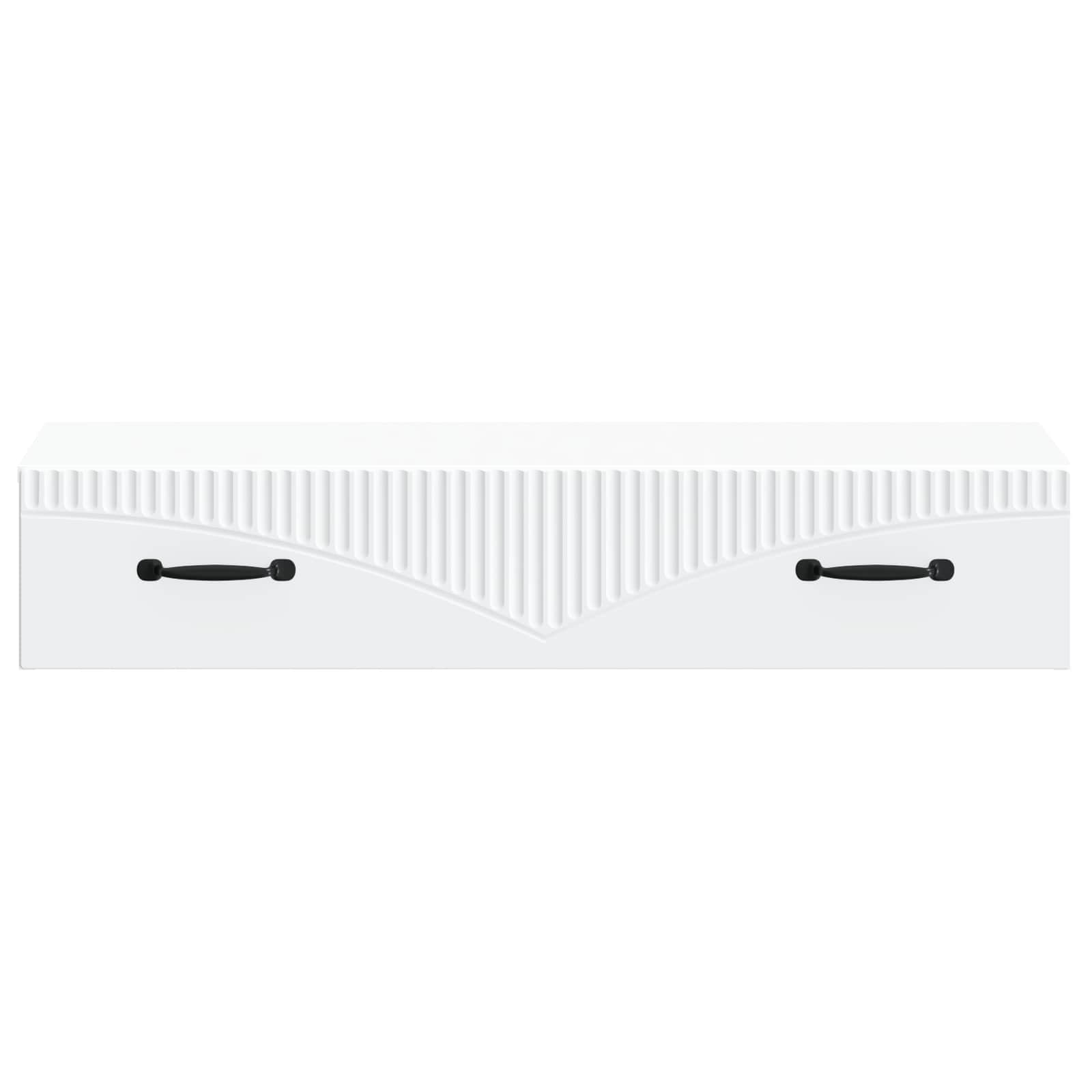 Wall-Mounted Side Table Wall-mounted White 87.5 x 34.5 x 17 cm