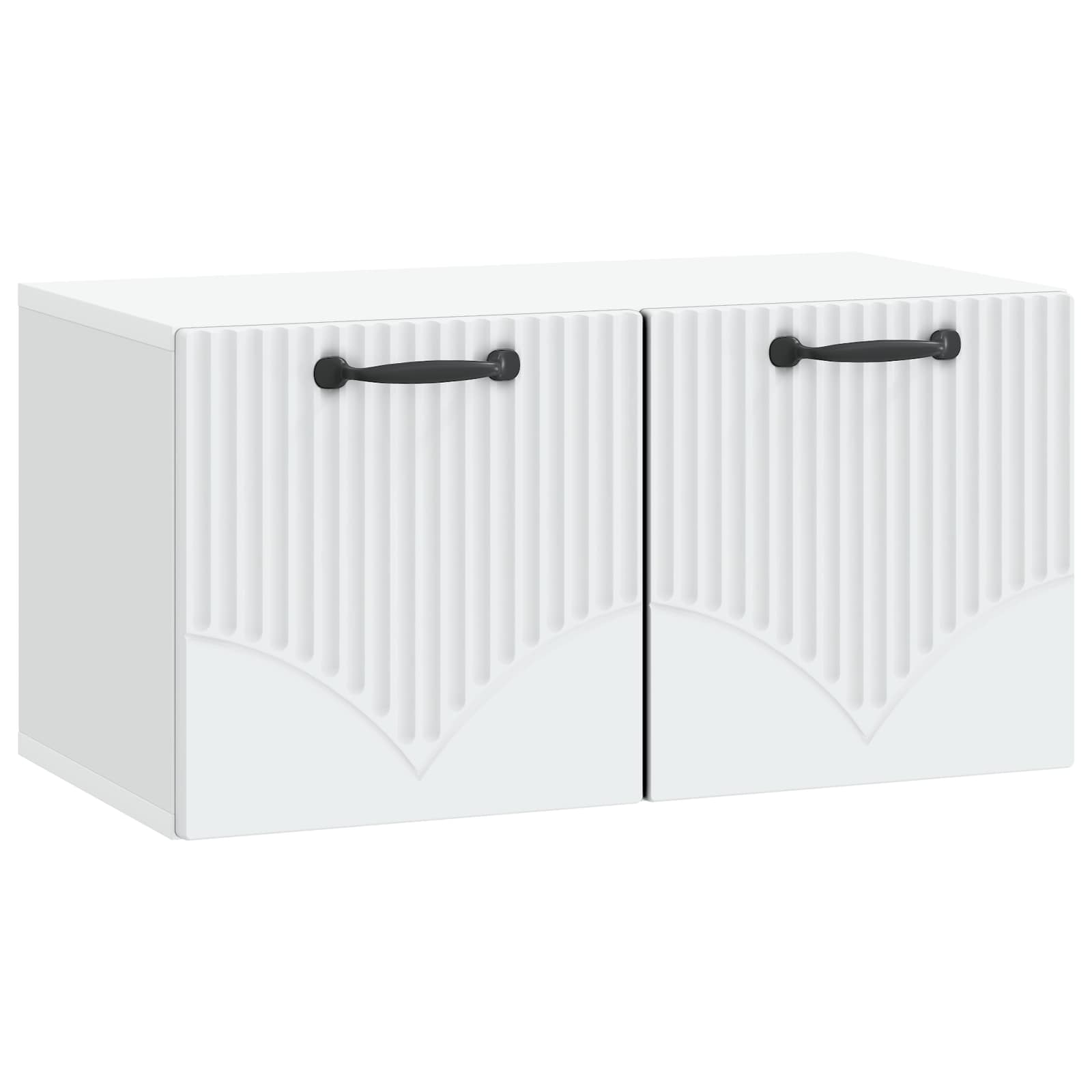 Wall-Mounted TV Cabinet White 59.5 x 31 x 30 cm Engineered Wood