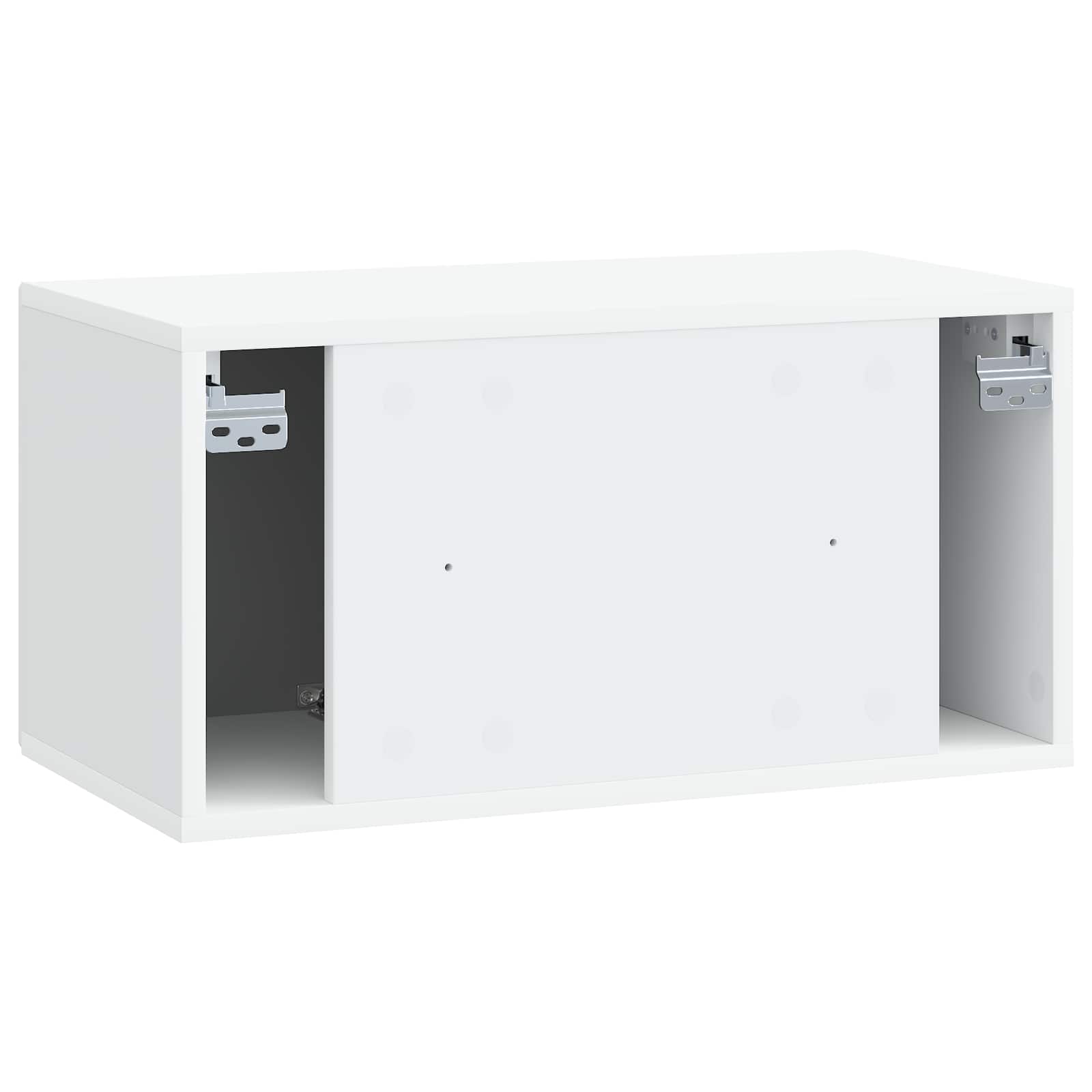 Wall-Mounted TV Cabinet White 59.5 x 31 x 30 cm Engineered Wood
