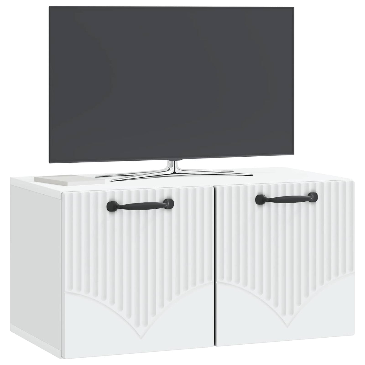 Wall-Mounted TV Cabinet White 59.5 x 31 x 30 cm Engineered Wood