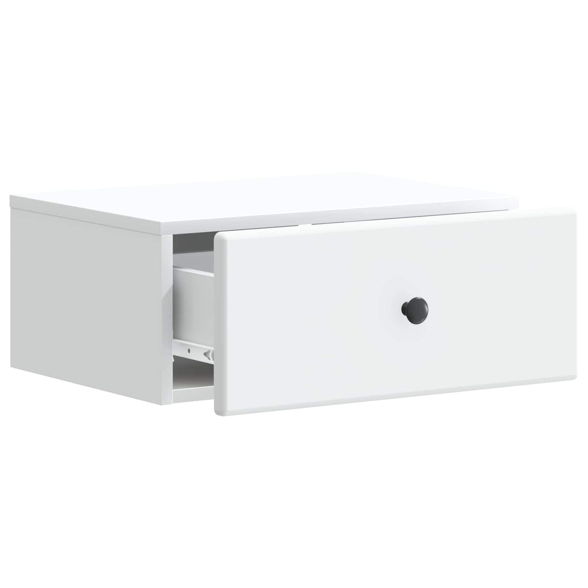 Wall-Mounted Bedside Cabinet White 49 x 34.5 x 20 cm
