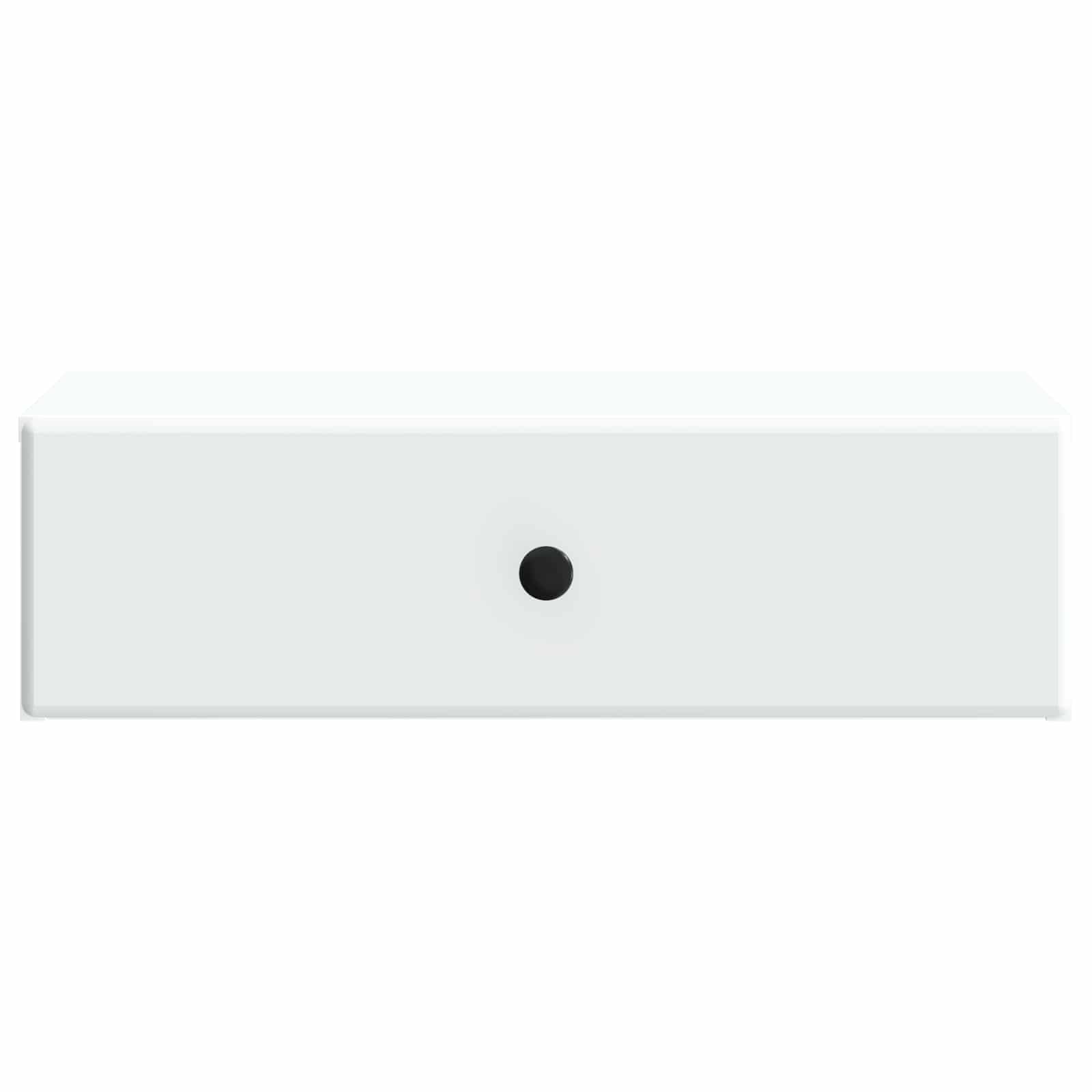 Wall-Mounted Side Table White 59 x 34.5 x 17 cm Engineered Wood