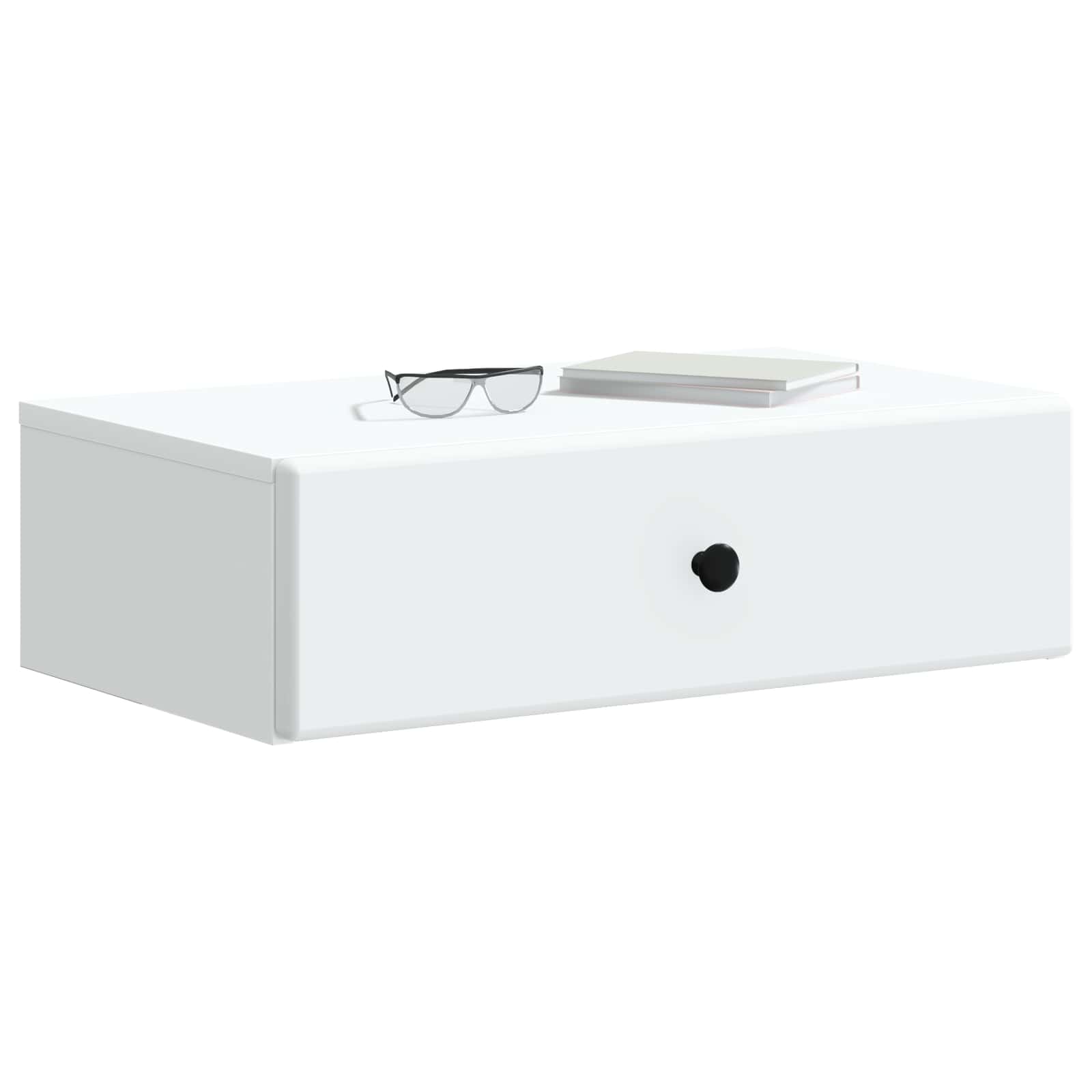 Wall-Mounted Side Table White 59 x 34.5 x 17 cm Engineered Wood